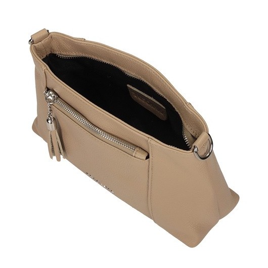 Torebka skórzana Toscanio G65 beżowa