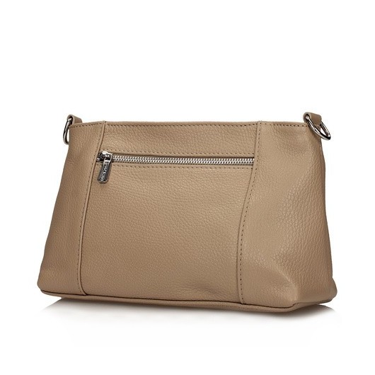 Torebka skórzana Toscanio G65 beżowa