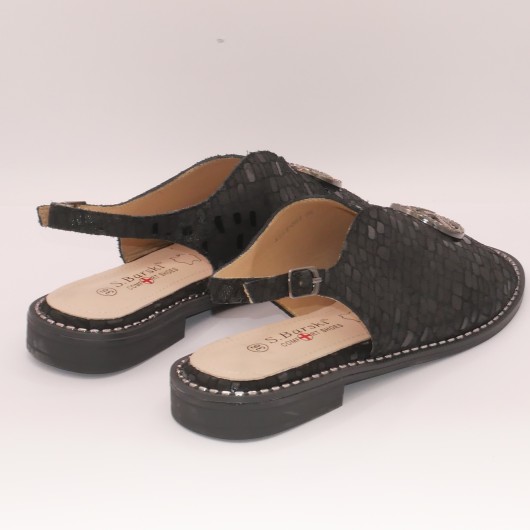 Sandałki Damskie Czarne Skórzane S Barski – Elegancja i Komfort na Lato