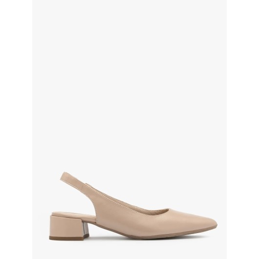 Beżowe czółenka z otwartą piętą Ryłko C3ES4 V 6NLF – Styl, komfort i lekkość na lato