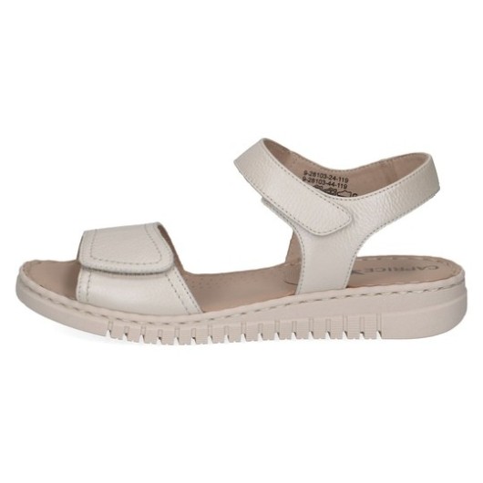 Sandały damskie skórzane Caprice 9-28103-44 Pearl – styl, lekkość i komfort