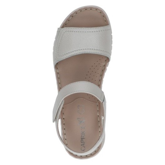 Sandały damskie skórzane Caprice 9-28103-44 Pearl – styl, lekkość i komfort