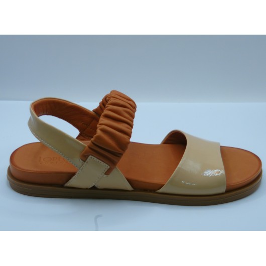 Loretta Vitale – Skórzane sandały na płaskim spodzie