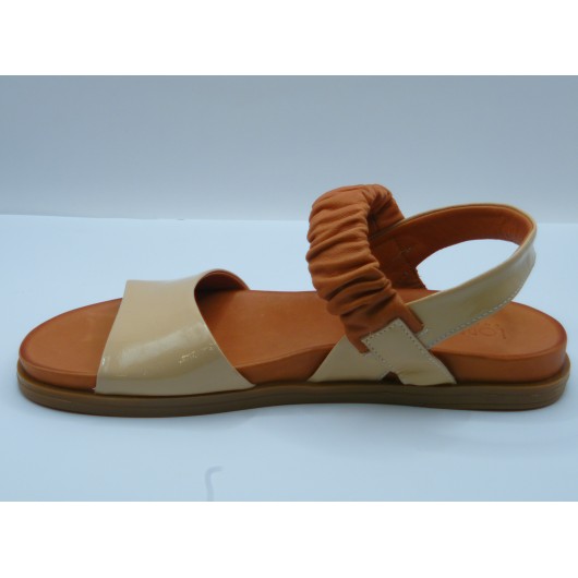 Loretta Vitale – Skórzane sandały na płaskim spodzie