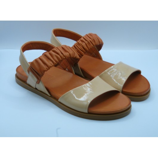 Loretta Vitale – Skórzane sandały na płaskim spodzie