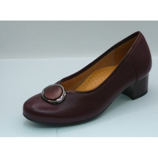 Czółenka GALANT 4010 bordowe skórzane – klasyka i komfort od polskiego producenta
