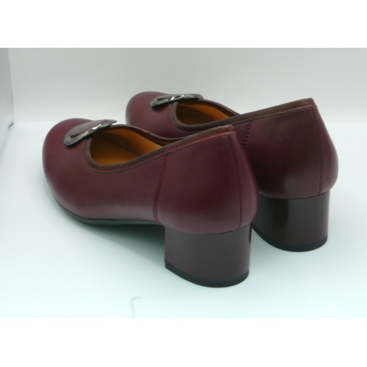 Czółenka GALANT 4010 bordowe skórzane – klasyka i komfort od polskiego producenta