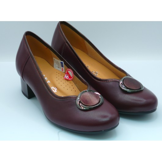 Czółenka GALANT 4010 bordowe skórzane – klasyka i komfort od polskiego producenta
