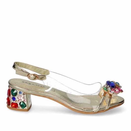 Sandały Sabatina 660-1 Gold – błysk elegancji i wygody