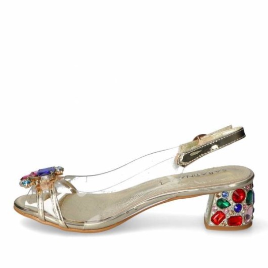 Sandały Sabatina 660-1 Gold – błysk elegancji i wygody