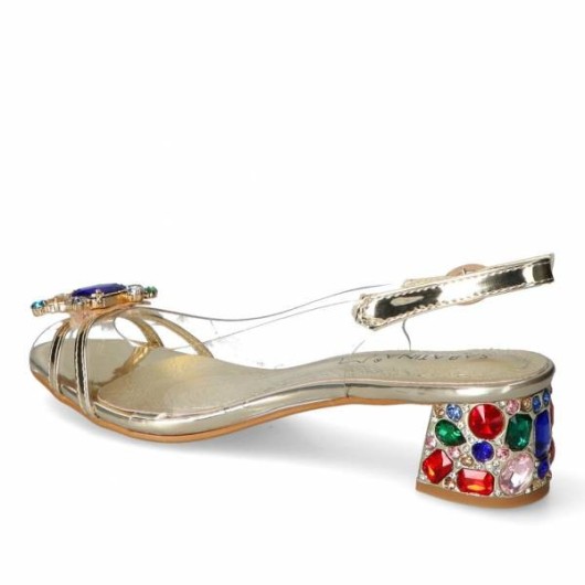 Sandały Sabatina 660-1 Gold – błysk elegancji i wygody