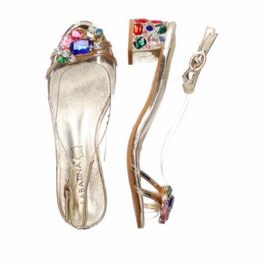 Sandały Sabatina 660-1 Gold – błysk elegancji i wygody