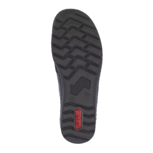 Rieker 48951-35 – bordowe półbuty damskie na rzep