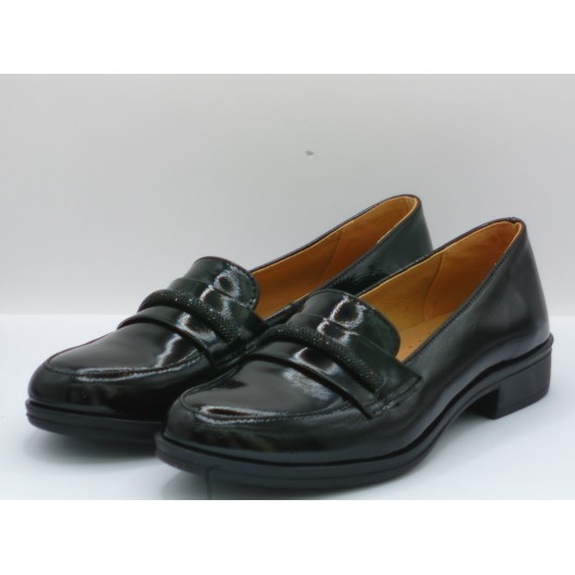 Brodacz – czarne mokasyny ze skóry naturalnej