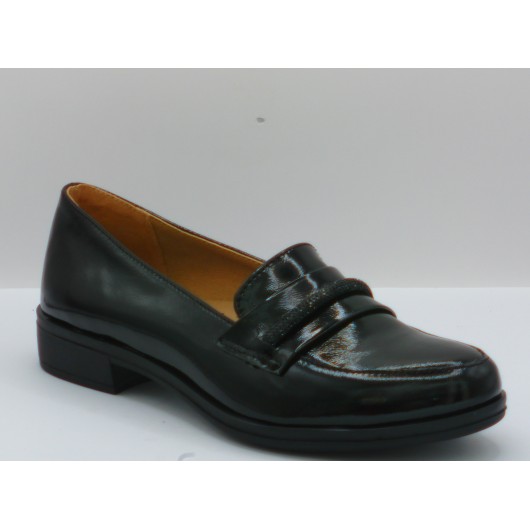 Brodacz – czarne mokasyny ze skóry naturalnej