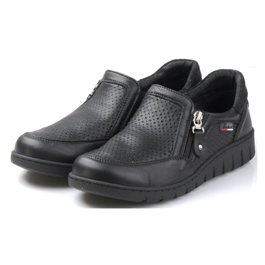 Obuwie zdrowotne ENNA 5022/01/F1 – skórzane półbuty damskie dla wymagających stóp