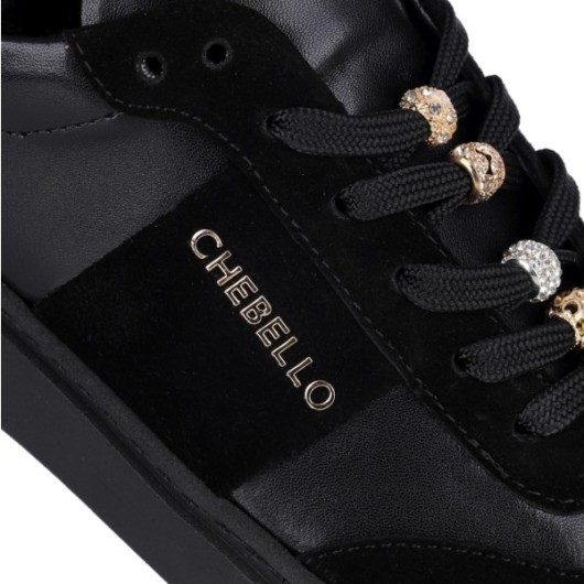 Sneakersy damskie CheBello 4812___-034-002-PSK-S67 czarny