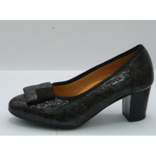 Czółenko skórzane Galant 3071 szare