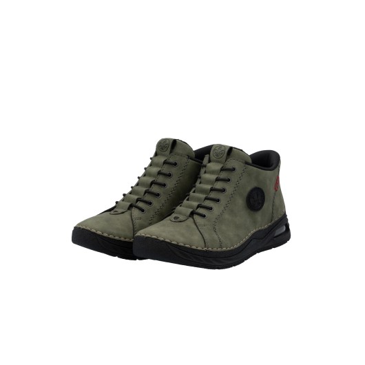 Półbuty damskie Rieker 44550-54 – zielone