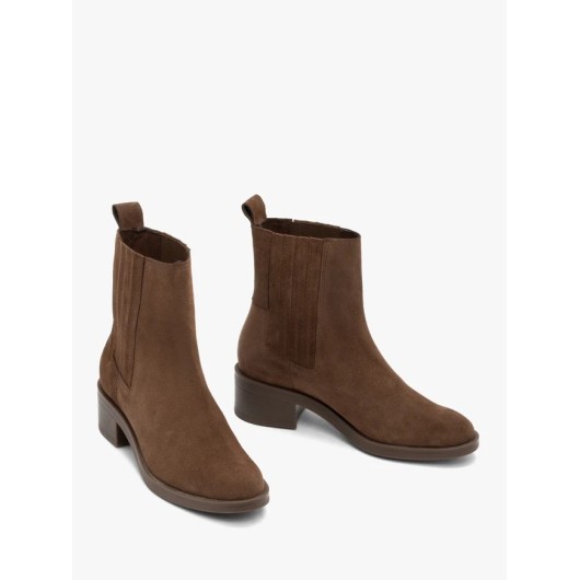 Ryłko Nowość Brązowe ocieplane sztyblety