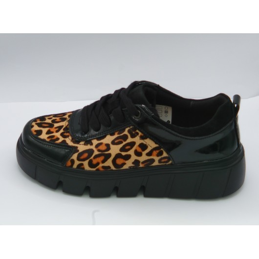 Sneakersy damskie T. Sokolski – panterka na platformie