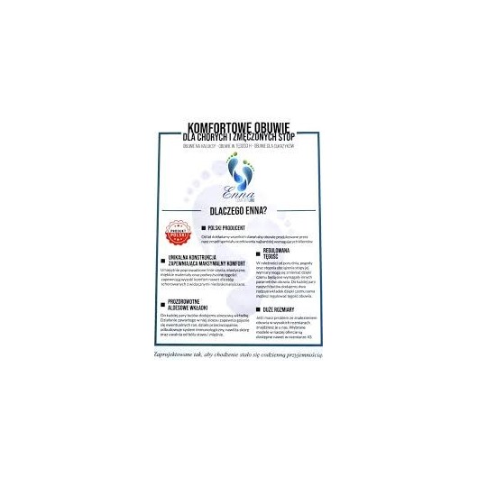 Trzewiki damskie Enna 7011/01 – obuwie zdrowotne