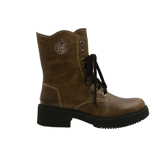 Workery długie skórzane Jaromin w kolorze ciemnej zieleni – modne, wygodne i solidne buty na co dzień i wyjątkowe okazje.