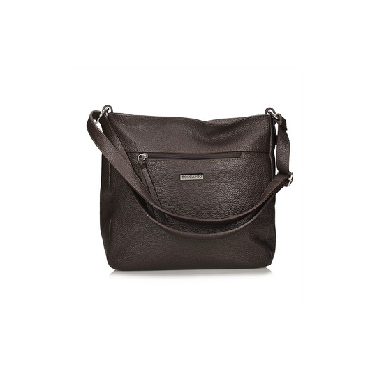 Torebka skórzana Toscanio-czekoladowa