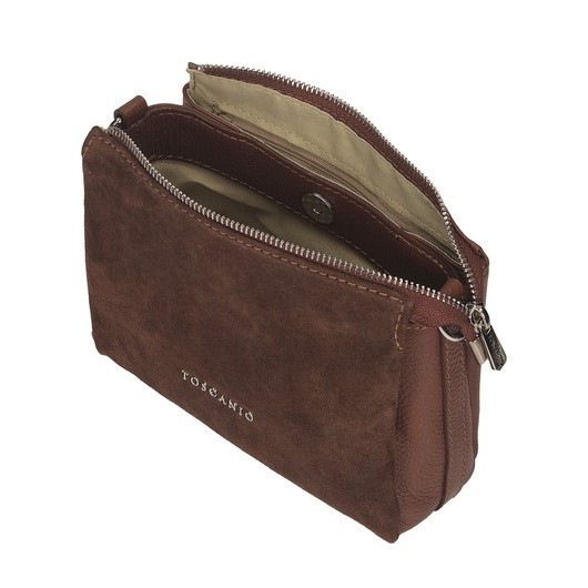 Torebka skórzana Toscanio G91 C.Brąz
