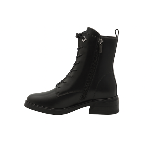 Trzewiki damskie skórzane Loretta Vitale – czarne, eleganckie, wygodne