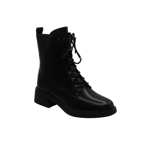 Trzewiki damskie skórzane Loretta Vitale – czarne, eleganckie, wygodne