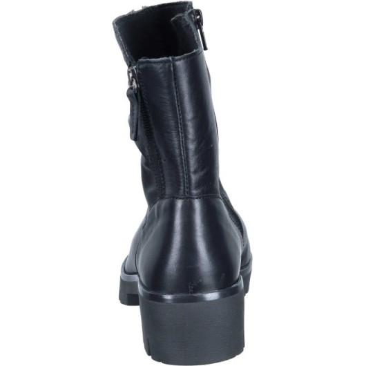 Botki skórzane  zapinane na zamek Comfortabel Tęgość H kolor: czarny