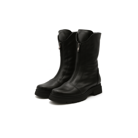 Workery skórzane Brodacz 7678 czarne