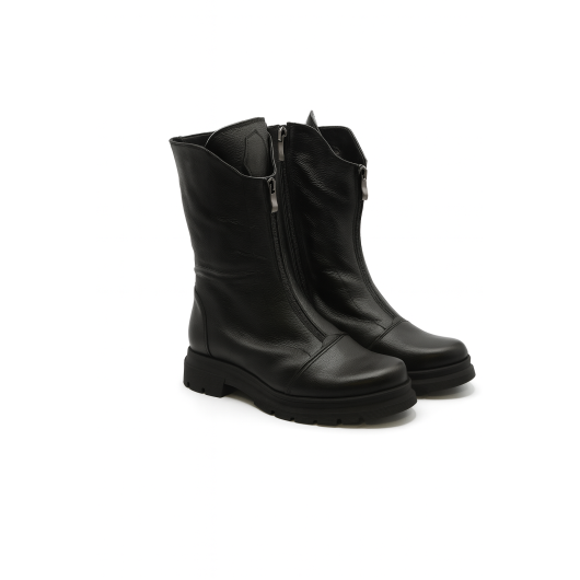 Workery skórzane Brodacz 7678 czarne