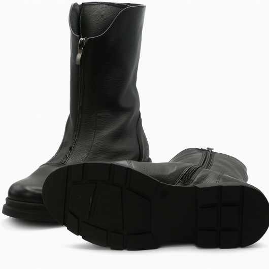 Workery skórzane Brodacz 7678 czarne