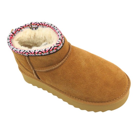 Ciepłe skórzane zimowe mukluki, eskimoski T.Sokolski