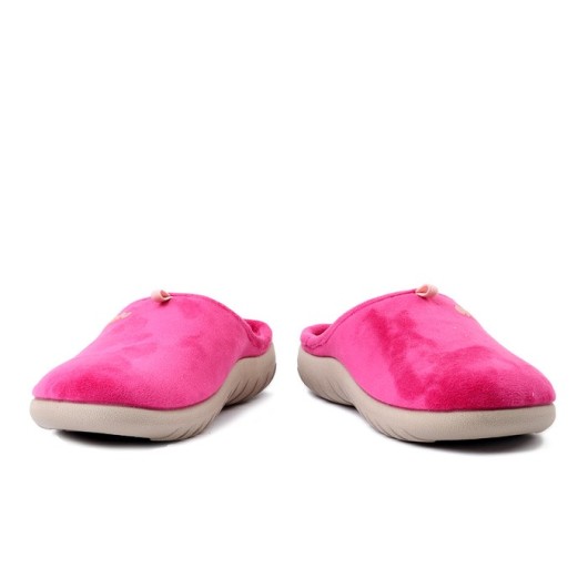 Kapcie damskie INBLU ET-37-005 ciemny róż – wygodne i ciepłe domowe obuwie