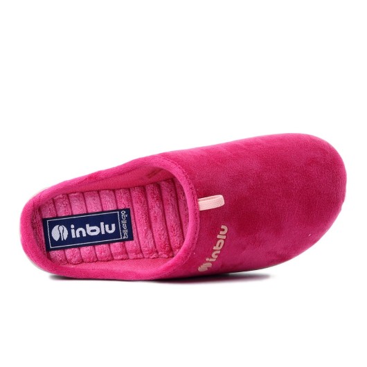 Kapcie damskie INBLU ET-37-005 ciemny róż – wygodne i ciepłe domowe obuwie