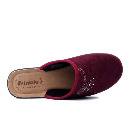 Inblu CF-48-066 śliwkowe kapcie damskie – wygodne pantofle domowe