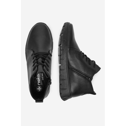 Skórzane trzewiki Rieker N1331-00 – komfort, elegancja i niezawodność