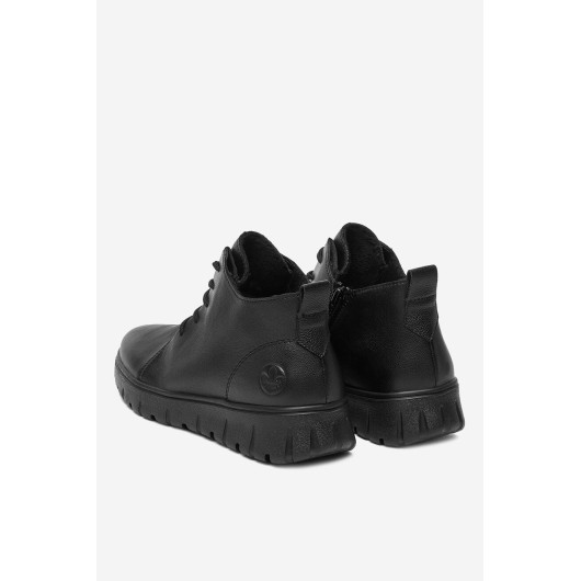 Skórzane trzewiki Rieker N1331-00 – komfort, elegancja i niezawodność