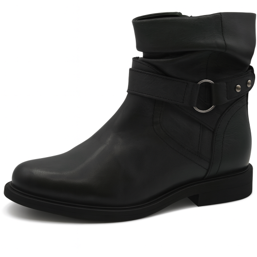 Skórzane botki Next – grafitowe-Hit