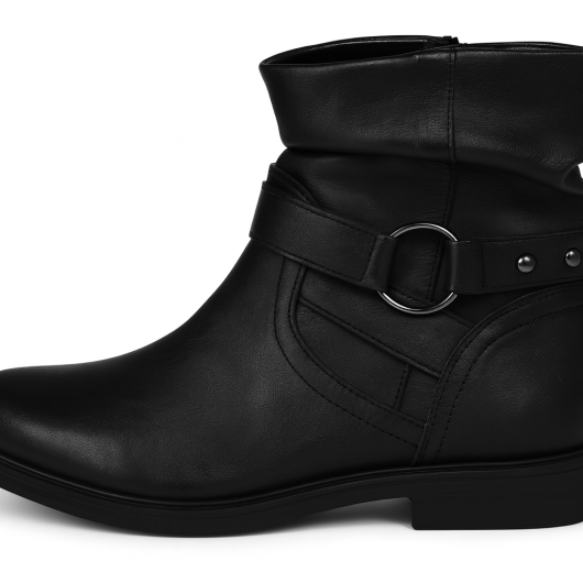 Skórzane botki Next – grafitowe-Hit