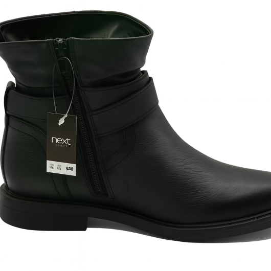 Skórzane botki Next – grafitowe-Hit
