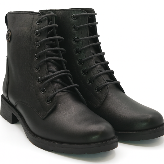 Czarne skórzane botki damskie T. Sokolski Z25-348 BLK – klasyka i komfort