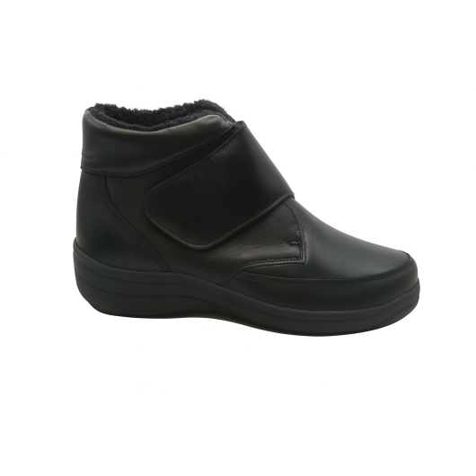 Botki COMFORTABEL 990223-01 H Czarne ocieplane na Haluksy