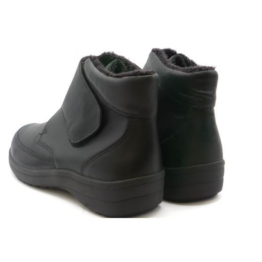 Botki COMFORTABEL 990223-01 H Czarne ocieplane na Haluksy