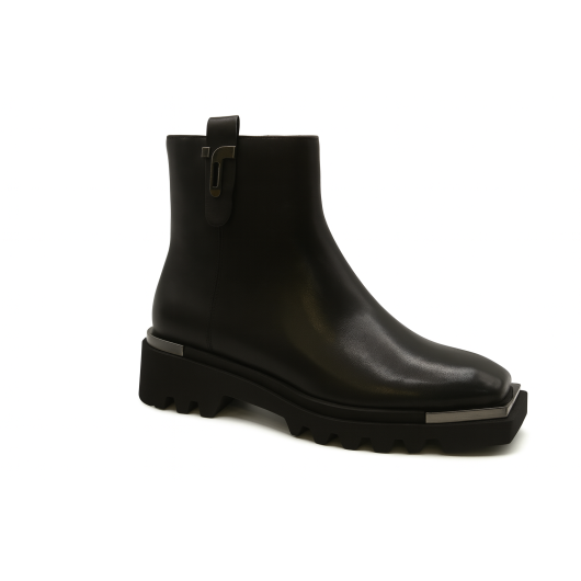 Skórzane botki Tazani z kwadratowym noskiem – elegancja i nowoczesny design