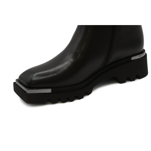 Skórzane botki Tazani z kwadratowym noskiem – elegancja i nowoczesny design