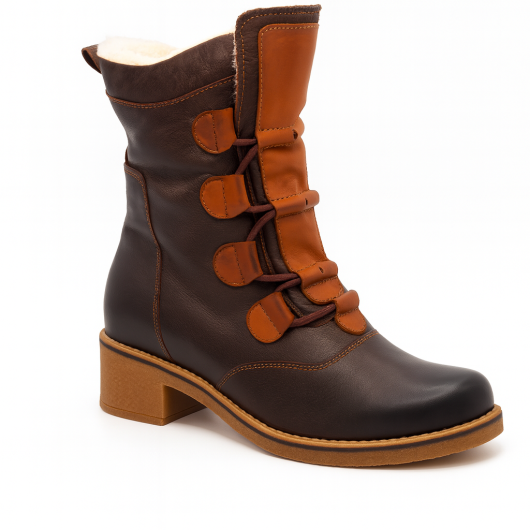 Botek damski But-Bal – skórzany, ocieplany, komfortowy